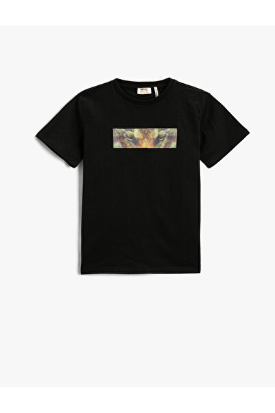 Koton Animal Printed Short Sleeve T-Shirt Cotton