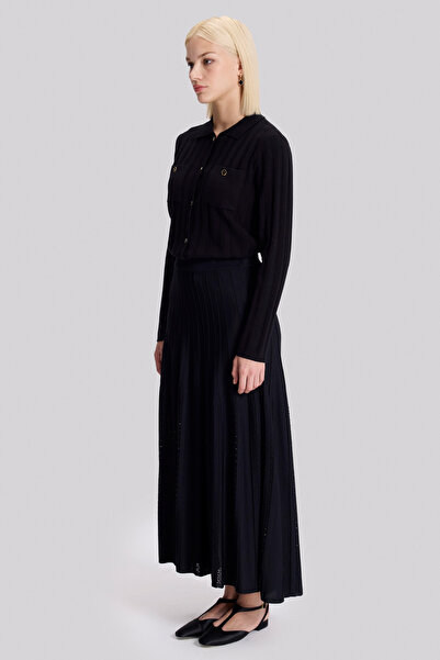 Naramaxx Taşlı Triko Etek