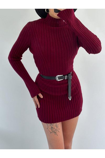 Bak'ap Mini rochie de tricotaj la tendință groasă premium