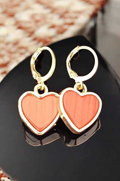 NAS fashion Women's Red Heart Detailed Earrings Romantic, Elegant and Eye-Cat...