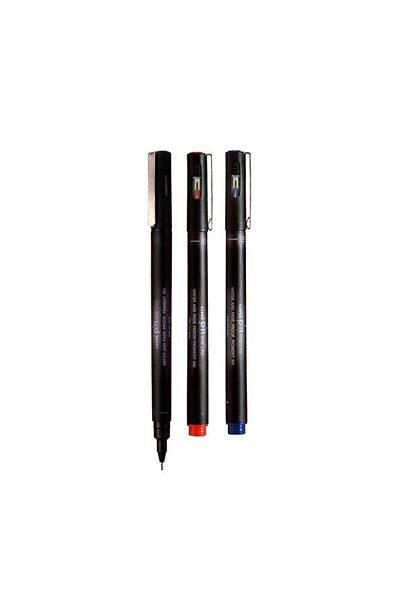 UNİ-BALL Uni-Ball Acrylic Drawing Pen - 0.5 mm Blue Fine Line Pin, Pin05-200