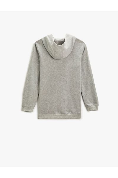 Koton Printed Hooded Sweatshirt
