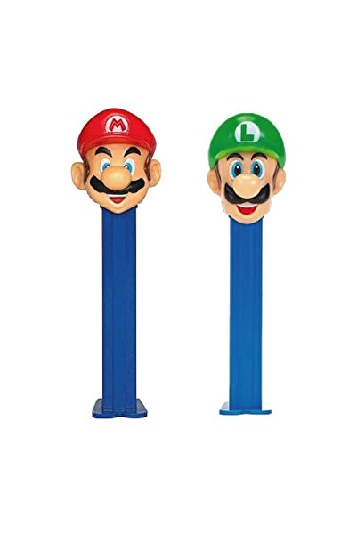 Pez Dispenser Super Mario Nintendo Serisi Oyuncak x2 + 6 Yedek Şeker Avantaj Paket