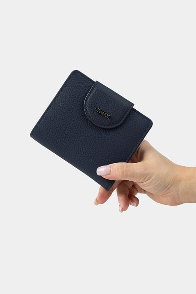 Grande Flother Navy Blue 2818 Genuine Leather Women's Wallet