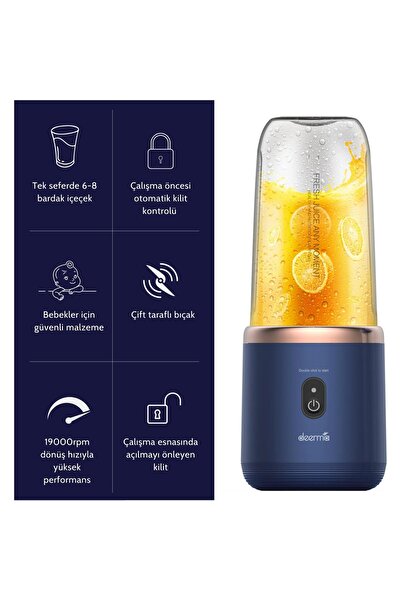 Deerma Blender Dem-nu6 Portatif Şarjlı Kişisel