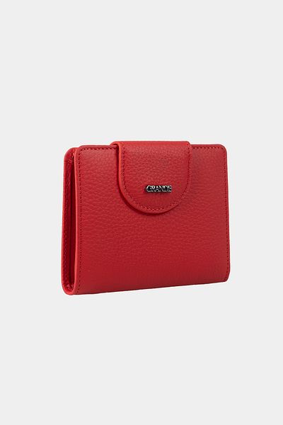 Grande 2818 Model Red Genuine Leather Women's Wallet - Flother