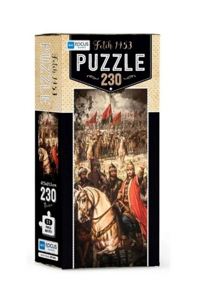 Neverland Istanbul Evening and Conquest 1453 Panorama 3-Piece Puzzle Set - 1000+230 Pieces, Puzzle Adhesive