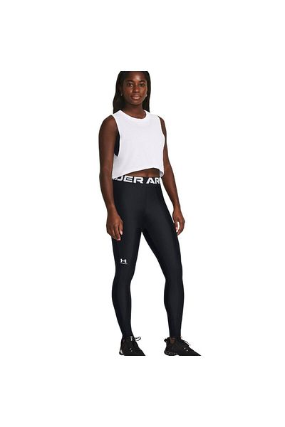 Under Armour Women's High Waist Super Skinny Comfortable Black Leggings 1383559 -001