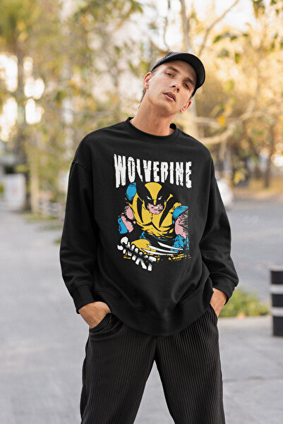 SEVBANO Unisex majica sa Wolverine printom, oversize herojska majica