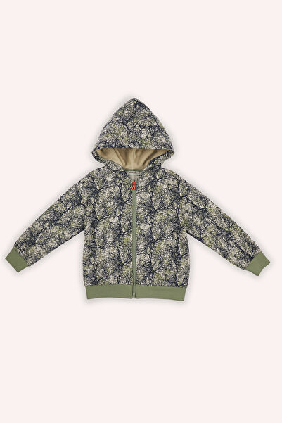 Panço Erkek Çocuk Baskılı Bej Sweatshirt