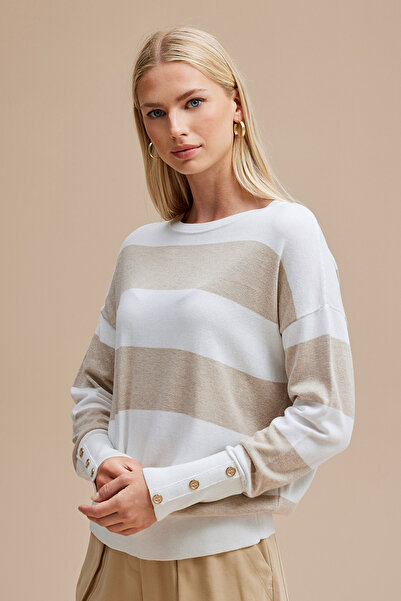 Naramaxx Çizgili Triko Kazak