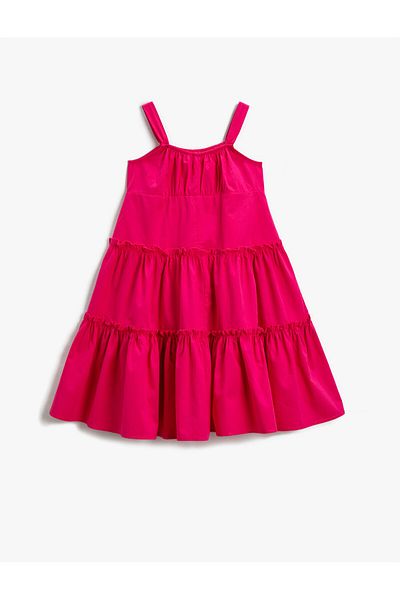 Koton Φόρεμα Midi Strap Flounce Ruffle
