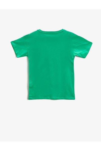 Koton Printed T-Shirt Short Sleeve Crew Neck Cotton