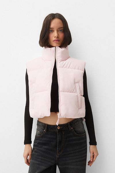 Bershka Cropped puffer gilet
