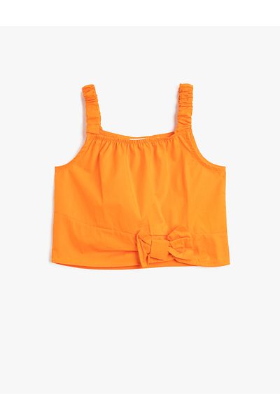 Koton Plain Orange Girl's Blouse 3skg60009aw