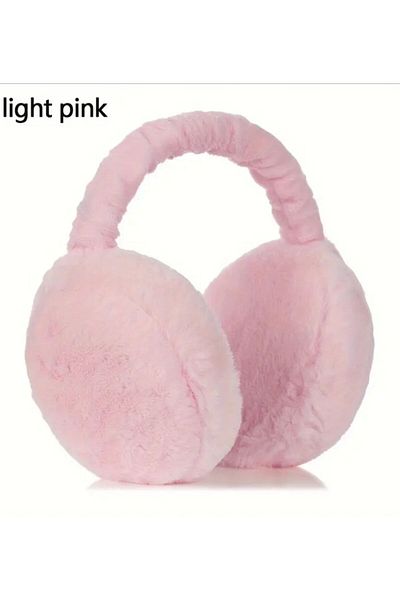 Yıldız Accessory Women Men Soft Textured Plush Earmuff Foldable Winter Ear Warmer