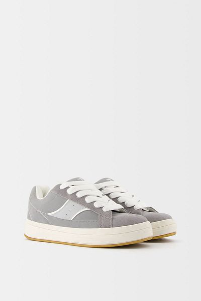 Bershka Suede Skater Sneakers