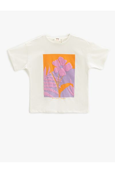 Koton T-Shirt Short Sleeve Printed Crew Neck
