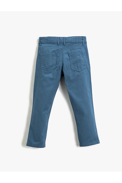Koton Pantaloni chino cu buzunare, slim fit, bumbac, talie elastica ajustabila