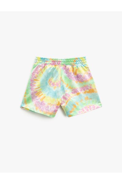 Koton Shorts mit Batikmuster, Taschen und elastischem Bund, bequemer Schnitt