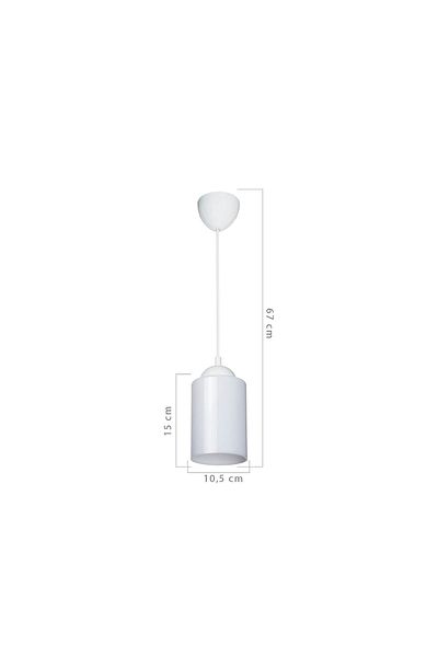 MHK Collection Rustic Acrylic White Mica Glass 4-Piece Living Room Kitchen Bathroom Pendant Lamp Chandelier