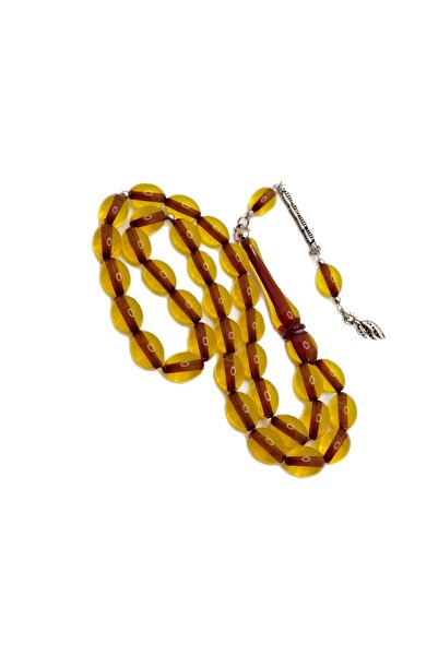 Han Ticarethane Culoarea Galbenă Beyzi Cut Powder Amber Tasbih