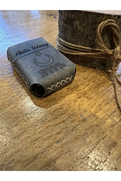 overcraft Leather Handmade El Yapımı Hakiki Deri Zippo Çakmak Benzinli Deri Çakmak Kılıfı