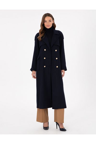 Pierre Cardin معطف ختم الأزرق الداكن 50290349 -VR033