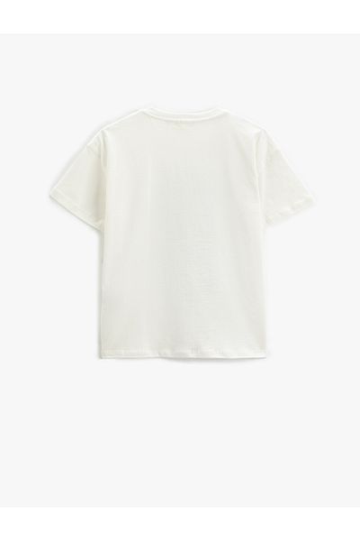 Koton Atatürk Printed Cotton T-Shirt - Short Sleeve, Crew Neck
