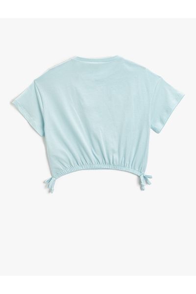 Koton Tricou Crop mânecă scurtă Decolteu Crew Bumbac