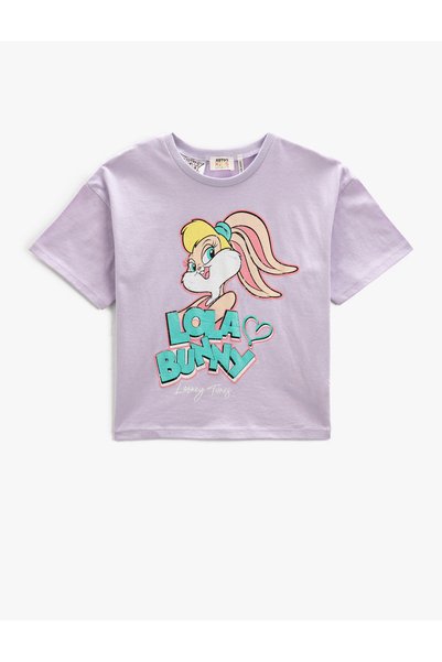 Koton Lola Bunny T-Shirt Licensed Oversize Short Sleeve Cotton