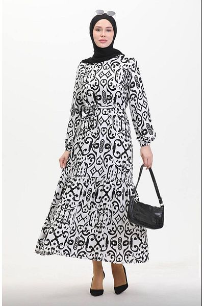 Zeynep Butik Viscose Hijab Εποχιακό Γυναικείο Φόρεμα 1300
