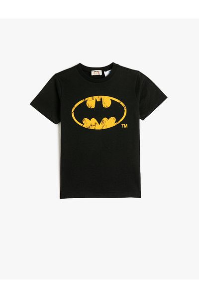 Koton Batman T-Shirt Licensed Cotton Short Sleeve Crew Neck