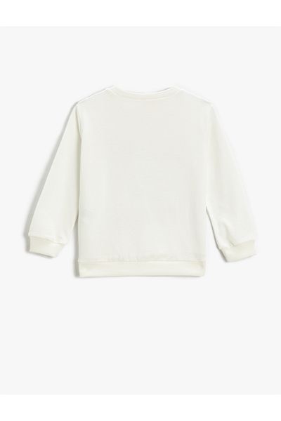 Koton Printed Sweatshirt Crew Neck