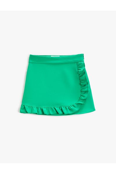 Koton Fustă mini cu volane Închidere cu fermoar