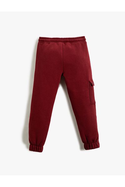 Koton Pantaloni de sport Jogger Buzunar cu clapetă gros Picioare cu fermoar