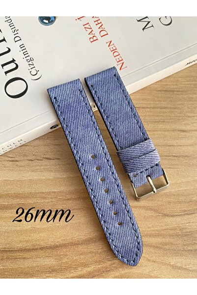 Prizma 26mm Kot Desen Suni Deri Saat Kordonu. 18-20-22-24-26mm Genişlik Seçen...