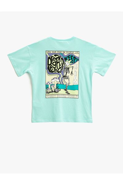 Koton Printed T-Shirt Short Sleeve Crew Neck Cotton