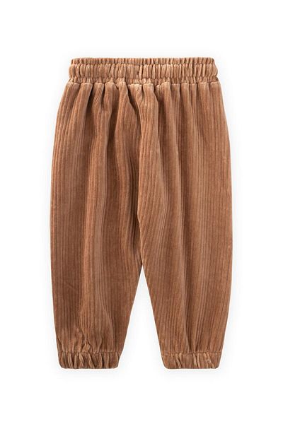 Cigit 1-10 Years Corduroy Jogger Trousers - Camel
