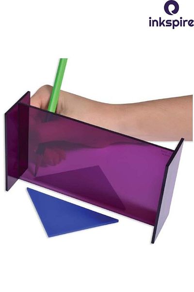inkspire 1Pc Symmetry Reflection Mirror - Object Reflection, Math Geometry Lecture Materials Drawing