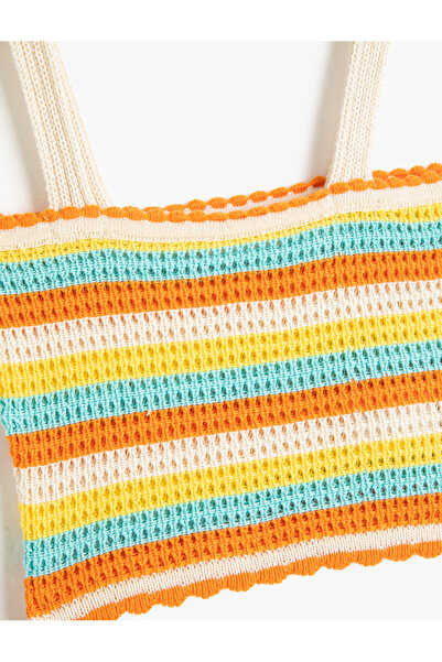 Koton Crop Top with Crochet Strap