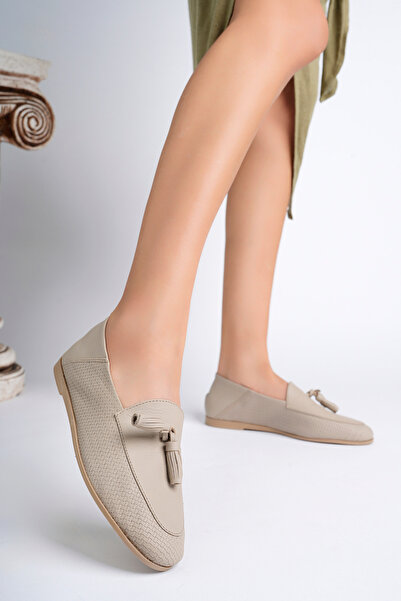 Deripabuc Balerini din piele naturală cu imprimeu argintiu 2 pentru femei Pcc-f04