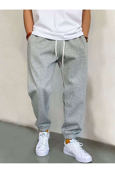 Ferhatlı Ανδρικό γκρι Slim Fit παντελόνι