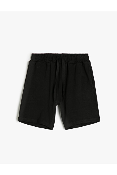 Koton Pantaloni scurți Basic Tie Buzunar în talie Bumbac