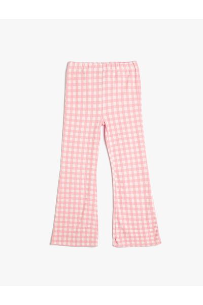 Koton Cotton Spanish Leg Leggings - Elastic Waist Trousers
