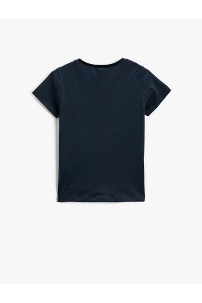 Koton Μπλουζάκι Dinosaur Printed με κοντό μανίκι, βαμβακερό λαιμόκοψη