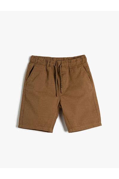 Koton Chino-Shorts aus Baumwolle mit Taschen und Bindegürtel