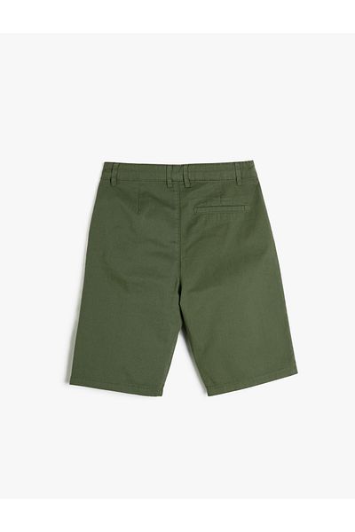 Koton Regular Waist Regular Khaki Boy's Shorts 3skb40022tw
