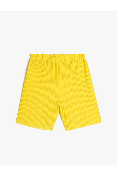 Koton Shorts mit Falten, elastischem Bund, bequemer Schnitt