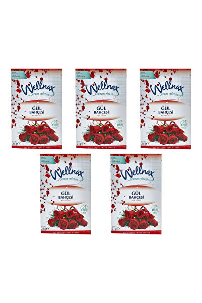 Wellnax Dolap Çekmece, Oda ve Araç Kokusu - Gül Bahçesi 5 Adet